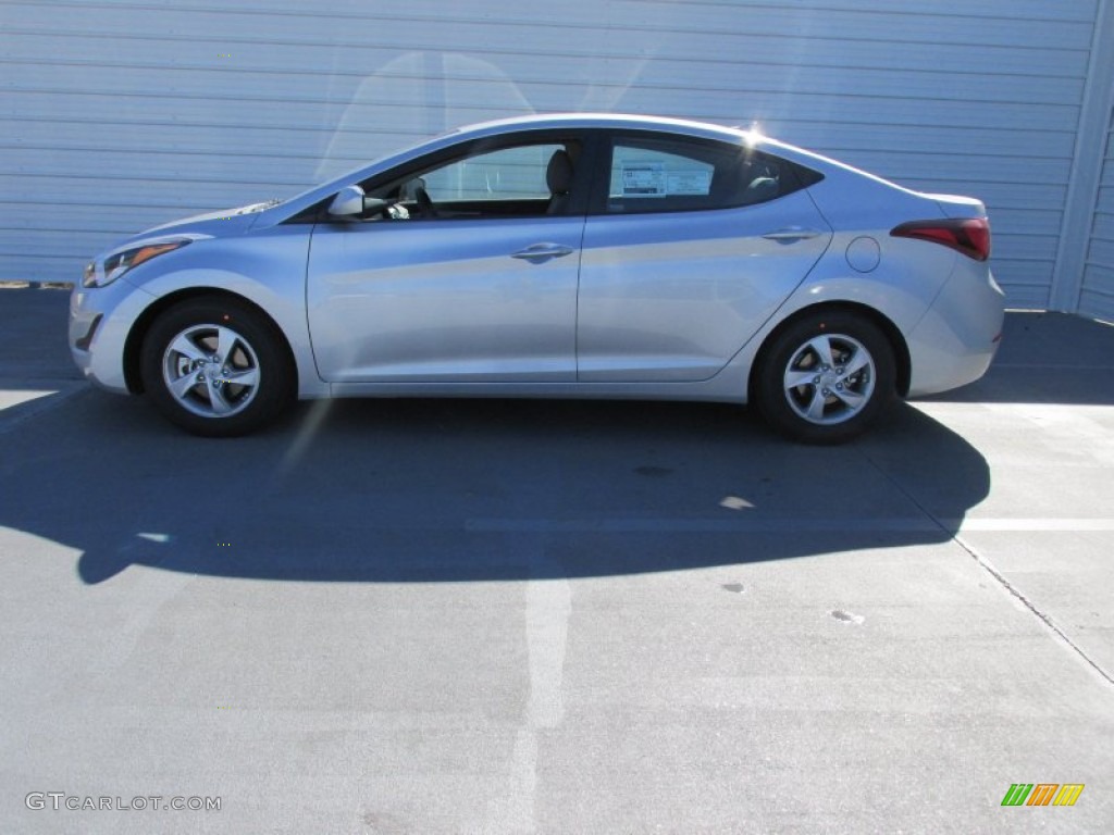 2015 Elantra SE Sedan - Shimmering Air Silver / Gray photo #6