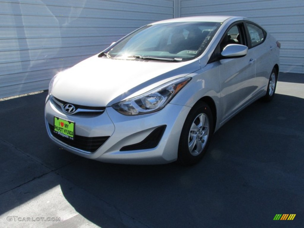 2015 Elantra SE Sedan - Shimmering Air Silver / Gray photo #7