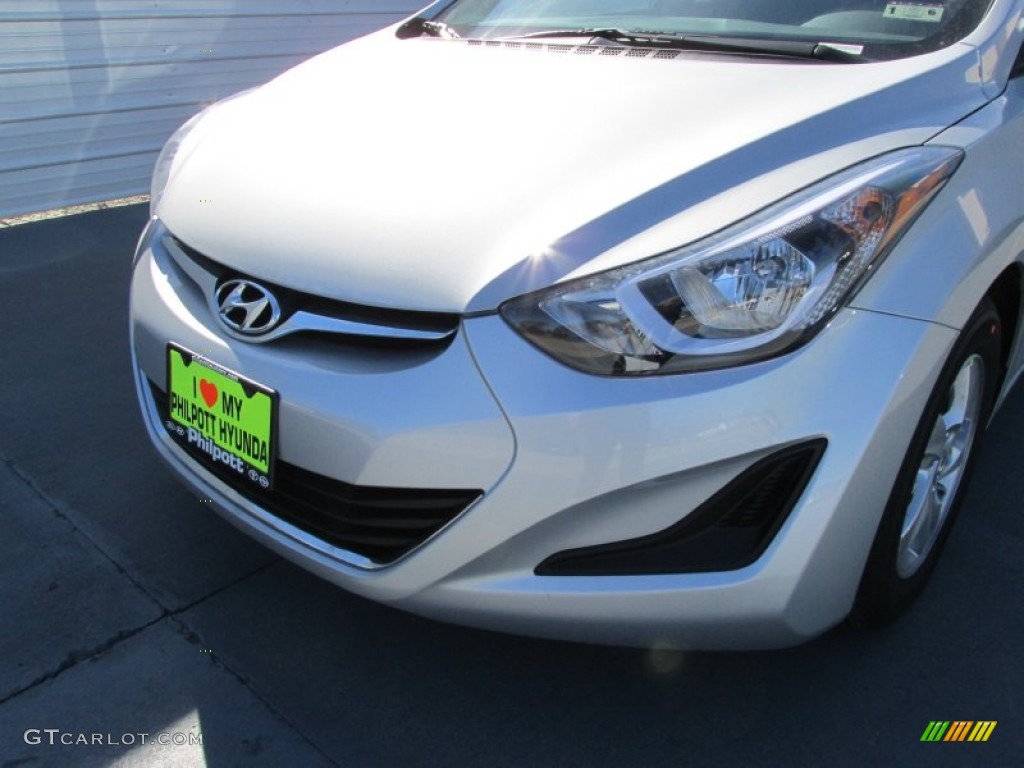 2015 Elantra SE Sedan - Shimmering Air Silver / Gray photo #10