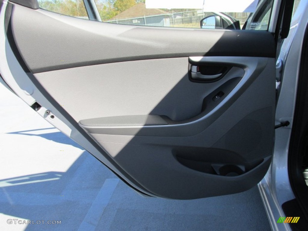 2015 Elantra SE Sedan - Shimmering Air Silver / Gray photo #17