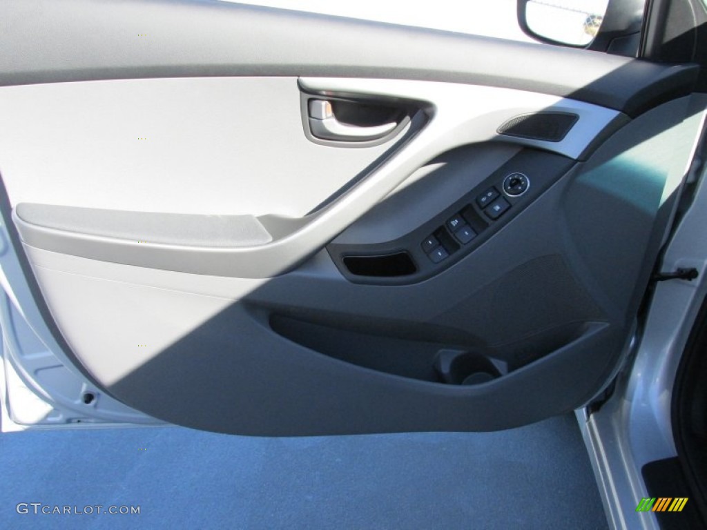 2015 Elantra SE Sedan - Shimmering Air Silver / Gray photo #19