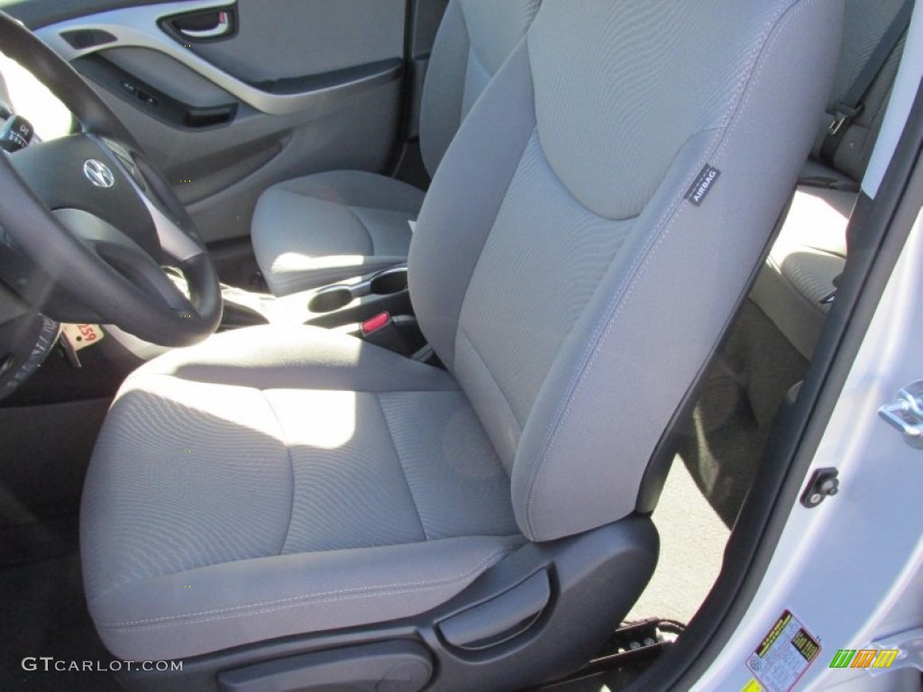 2015 Elantra SE Sedan - Shimmering Air Silver / Gray photo #21