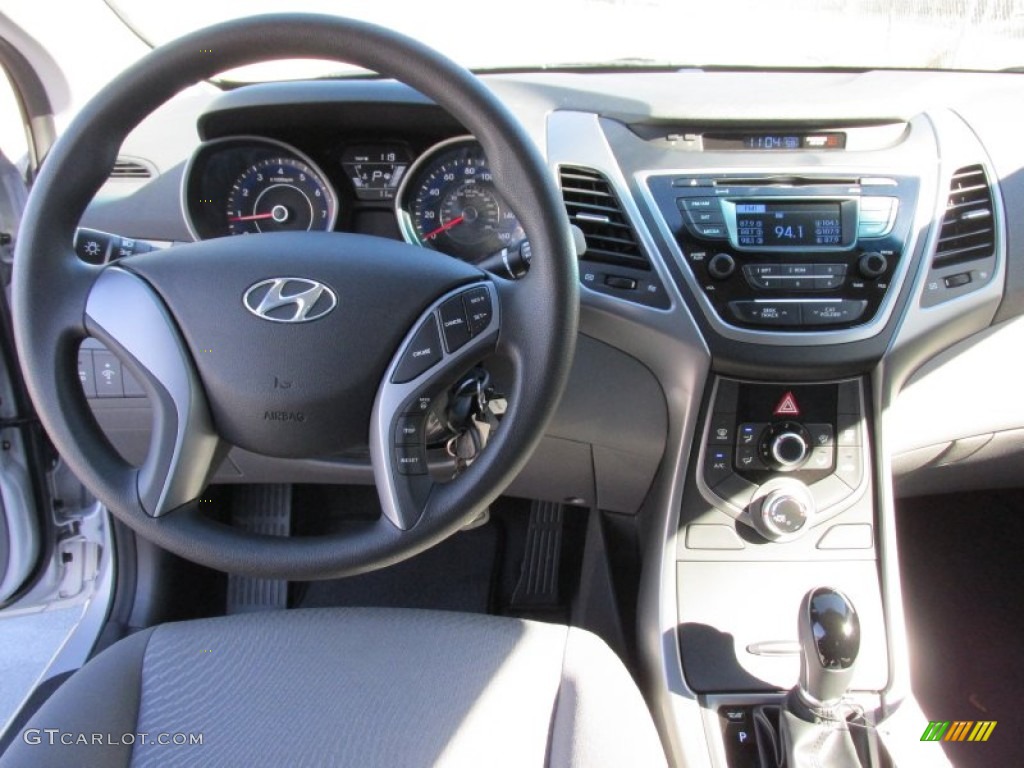 2015 Elantra SE Sedan - Shimmering Air Silver / Gray photo #23