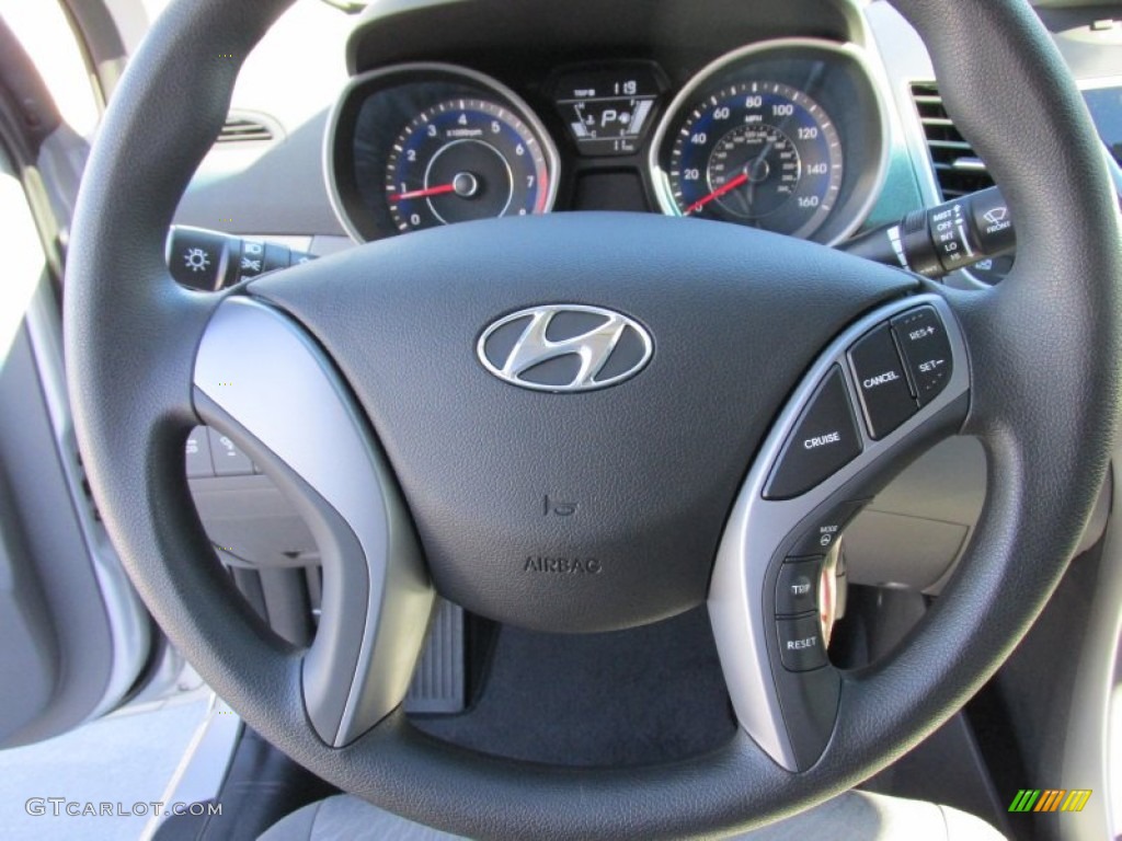 2015 Elantra SE Sedan - Shimmering Air Silver / Gray photo #28