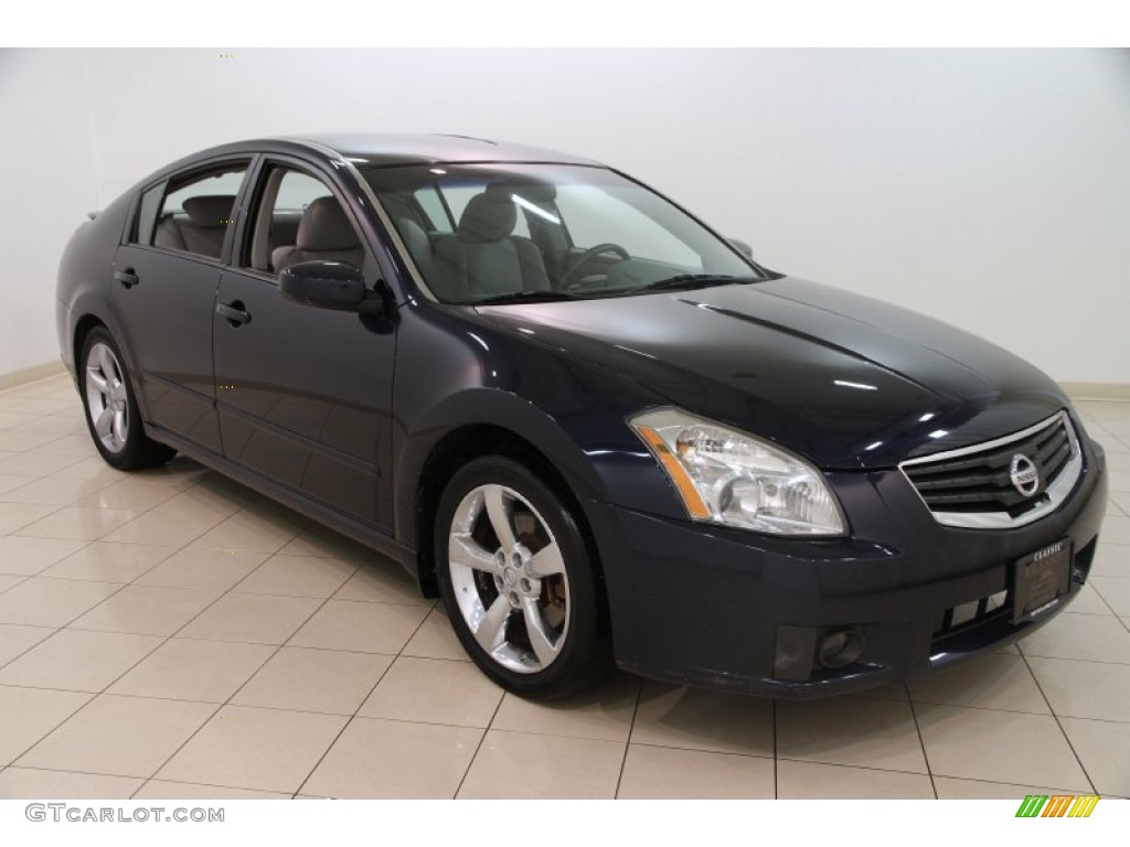 2008 Maxima 3.5 SE - Majestic Blue Metallic / Frost photo #1