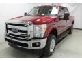 2015 Ruby Red Ford F250 Super Duty XLT Crew Cab 4x4  photo #2