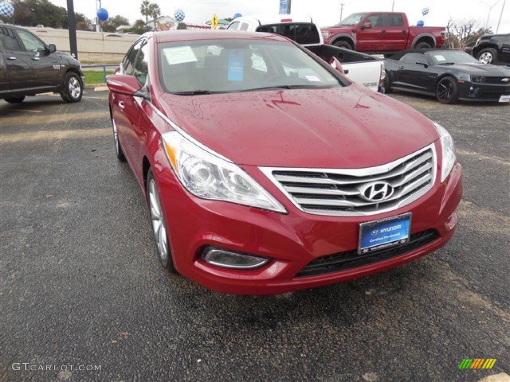 2014 Azera Sedan - Venetian Red Pearl / Camel photo #1