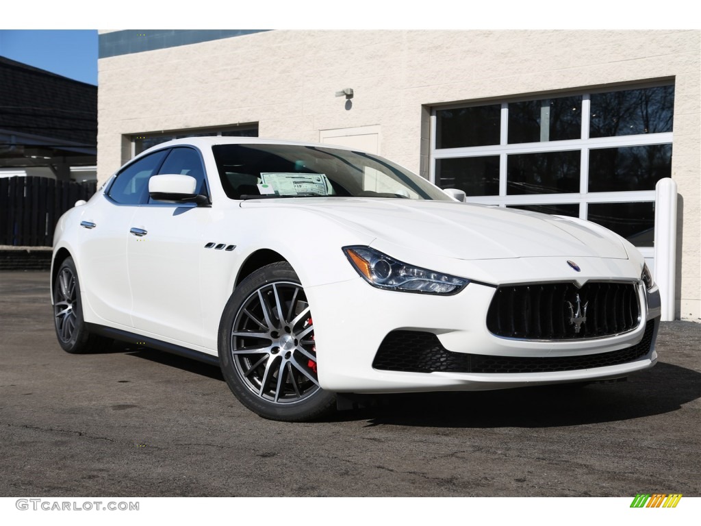 Bianco (White) 2015 Maserati Ghibli Standard Ghibli Model Exterior Photo #101025739