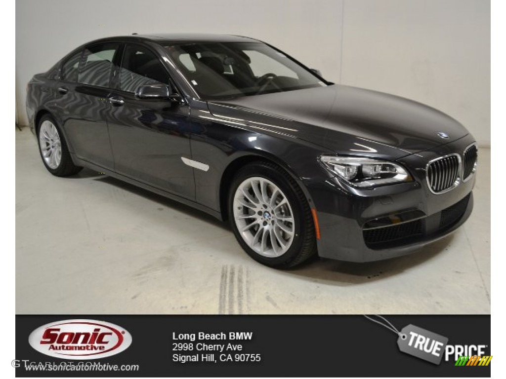 2015 7 Series 750i Sedan - Dark Graphite Metallic / Black photo #1