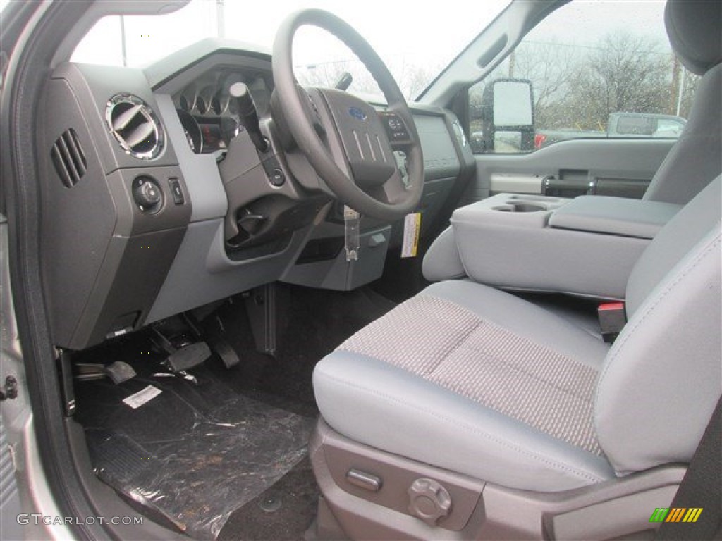 2015 F250 Super Duty XLT Crew Cab 4x4 - Ingot Silver / Steel photo #21