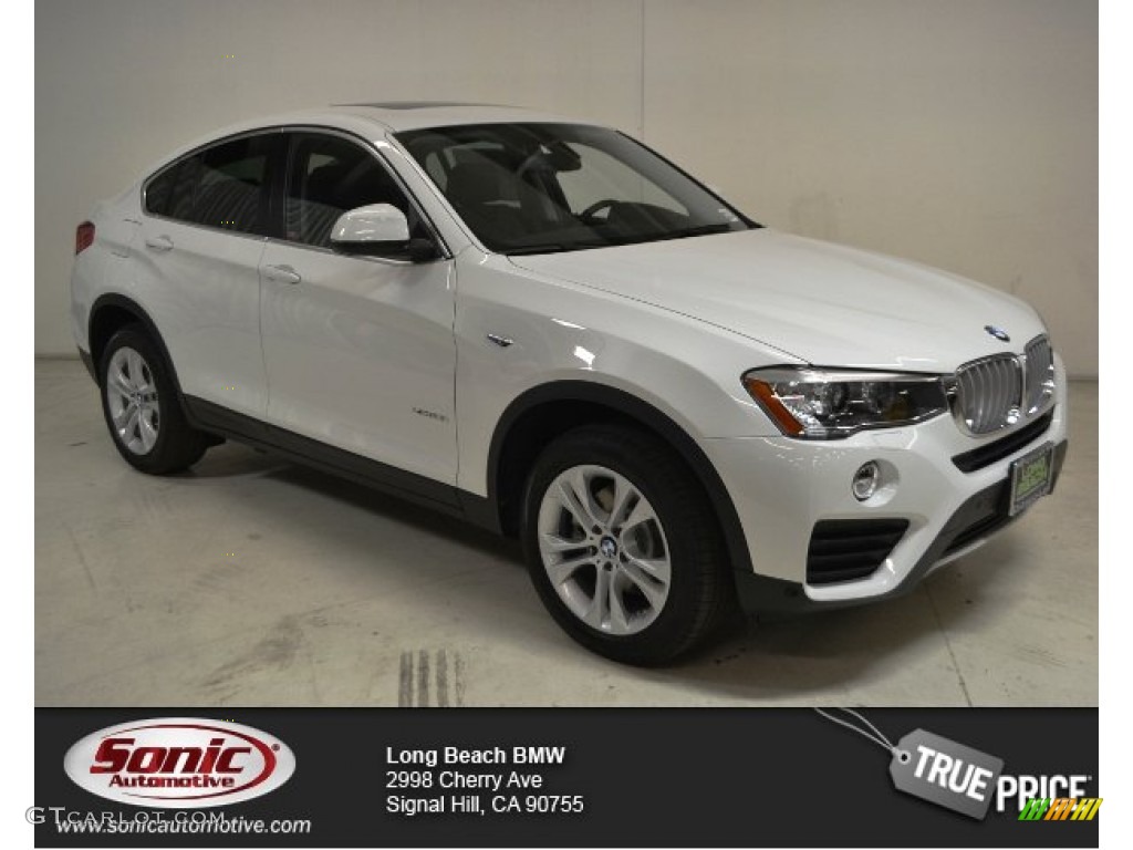 2015 X4 xDrive28i - Alpine White / Black photo #1