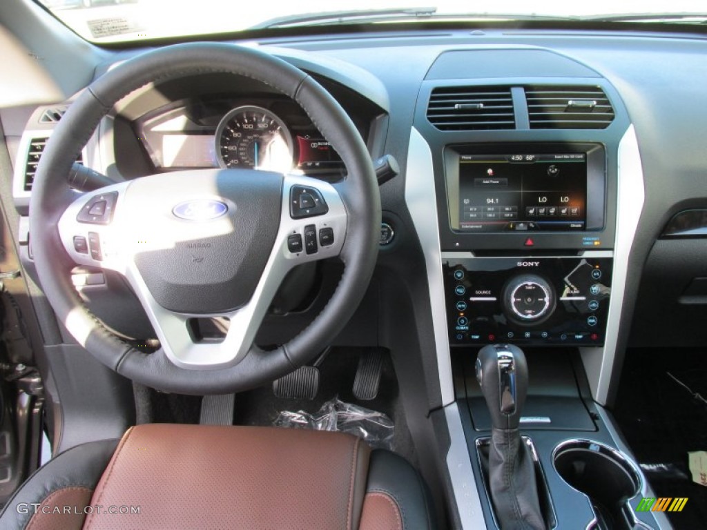 2015 Explorer Limited - Caribou / Sport Charcoal Black/Sienna photo #28