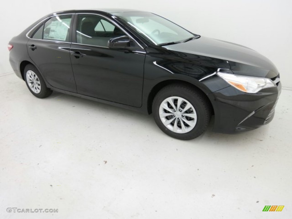 2015 Camry LE - Attitude Black Metallic / Black photo #4