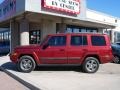 2008 Red Rock Crystal Pearl Jeep Commander Sport 4x4  photo #2