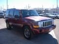 2008 Red Rock Crystal Pearl Jeep Commander Sport 4x4  photo #6