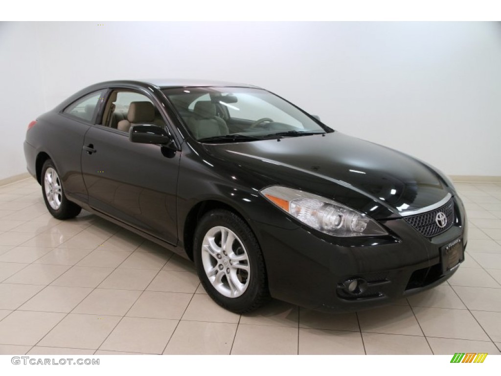 2008 Solara SE Coupe - Black / Ivory photo #1