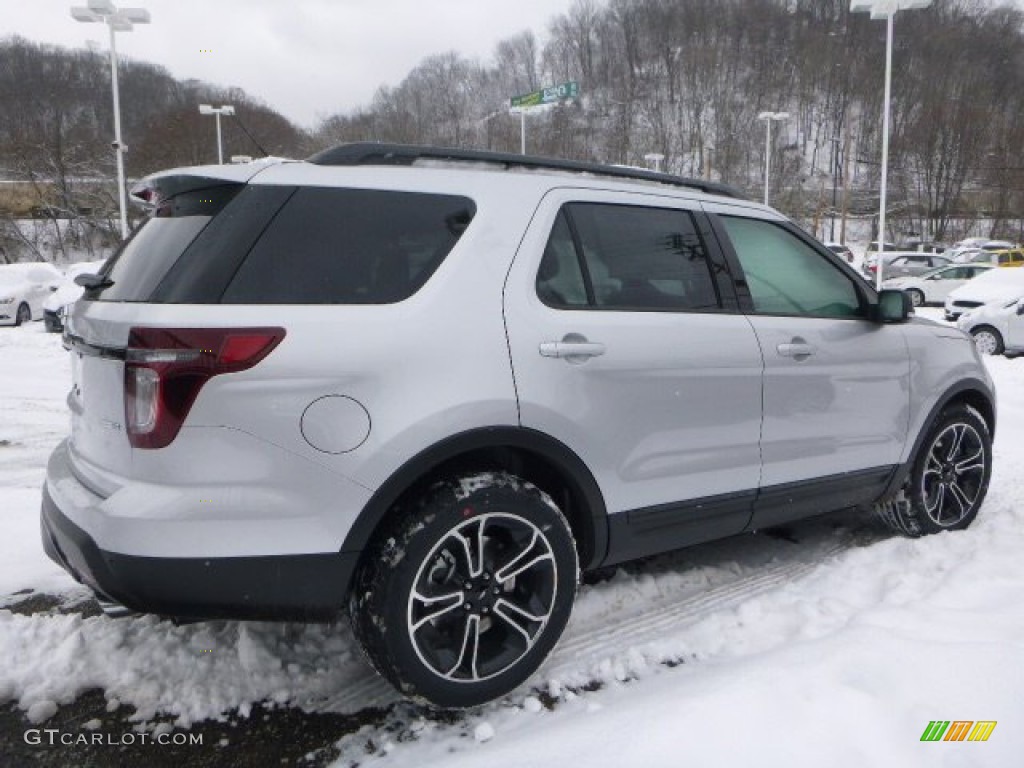 2015 Explorer Sport 4WD - Ingot Silver / Sport Charcoal Black photo #4