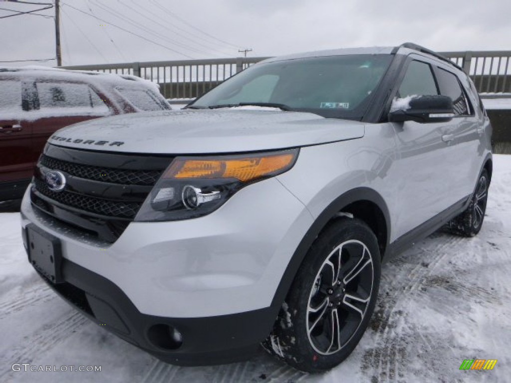 2015 Explorer Sport 4WD - Ingot Silver / Sport Charcoal Black photo #8