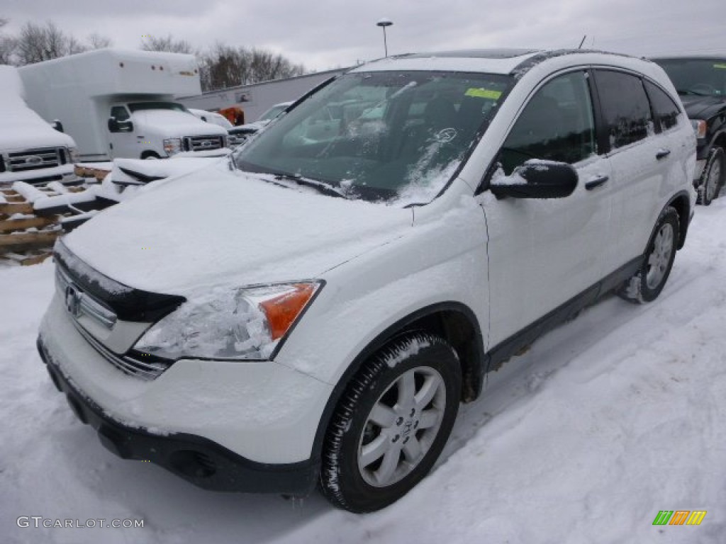 2009 CR-V EX 4WD - Taffeta White / Gray photo #4