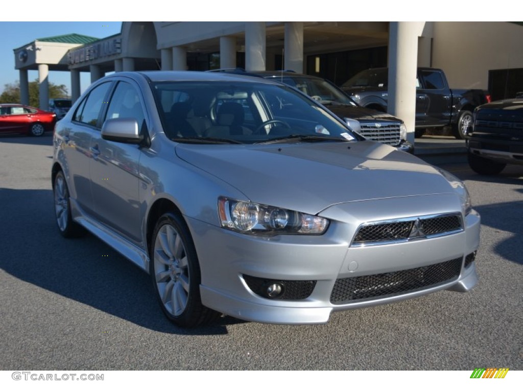 2010 Lancer Sportback GTS - Apex Silver Metallic / Black photo #1