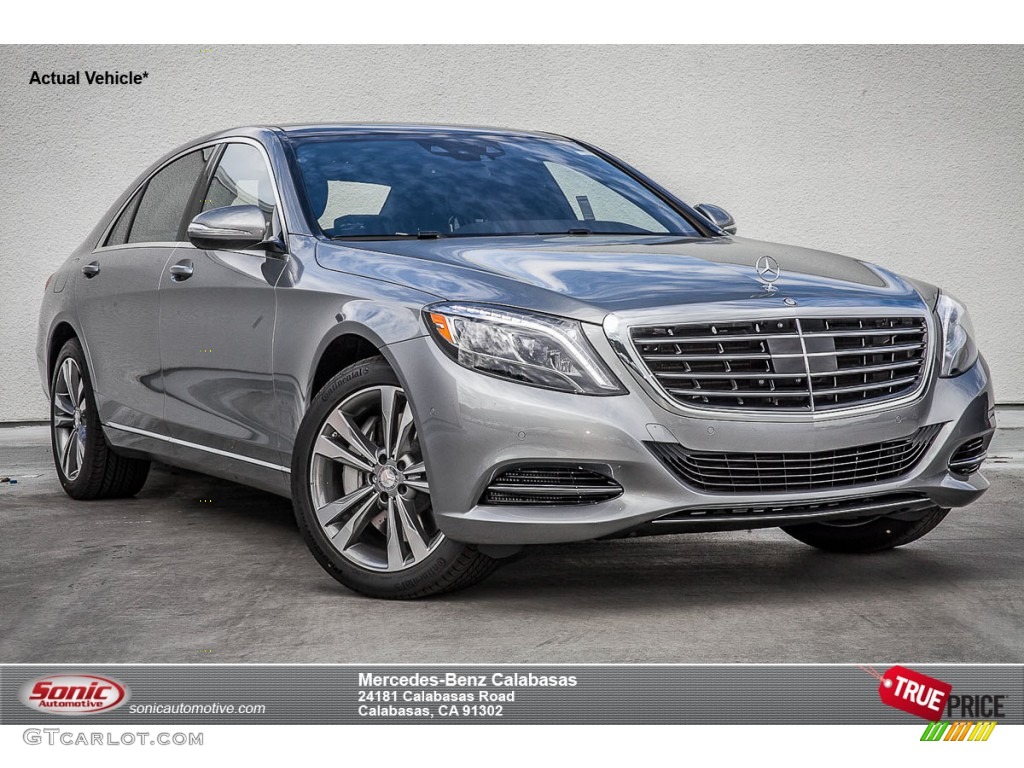 2015 S 550 Sedan - Palladium Silver Metallic / Black photo #1