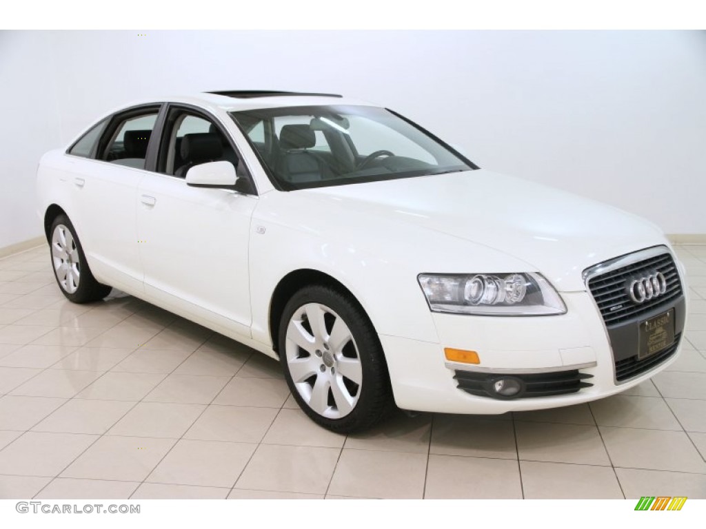 2006 A6 3.2 quattro Sedan - Arctic White / Ebony photo #1