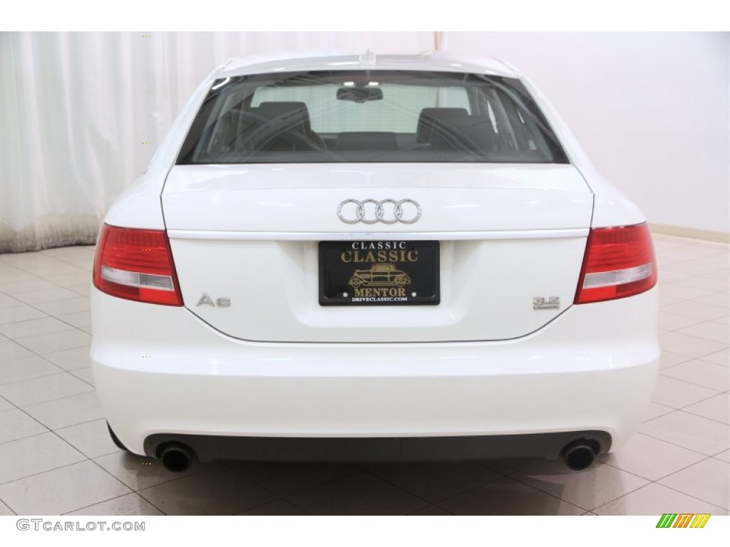 2006 A6 3.2 quattro Sedan - Arctic White / Ebony photo #24