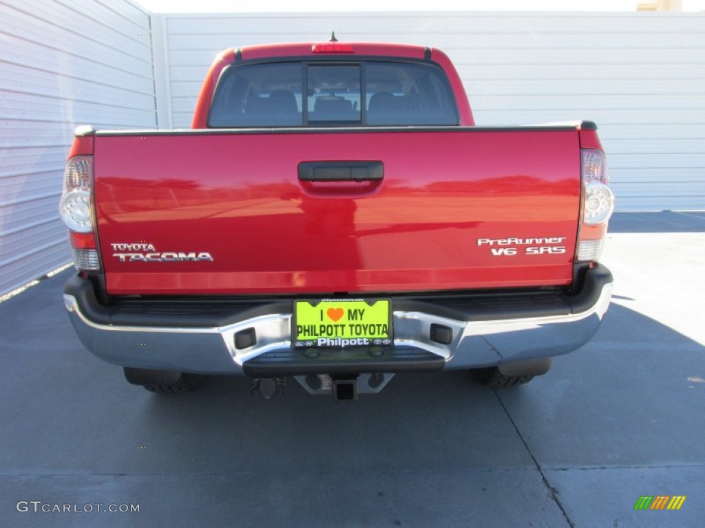 2015 Tacoma TSS PreRunner Double Cab - Barcelona Red Metallic / Graphite photo #5