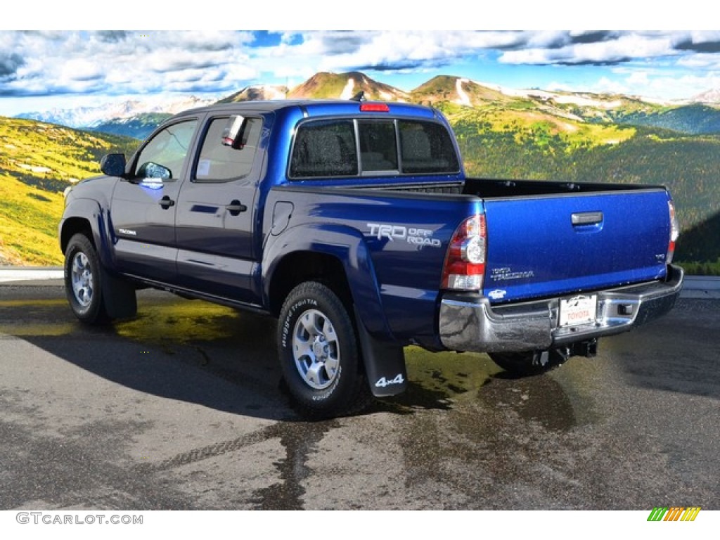 2015 Tacoma V6 Double Cab 4x4 - Blue Ribbon Metallic / Graphite photo #3