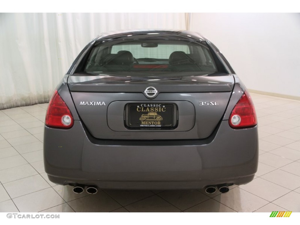 2006 Maxima 3.5 SE - Smoke Metallic / Black photo #16