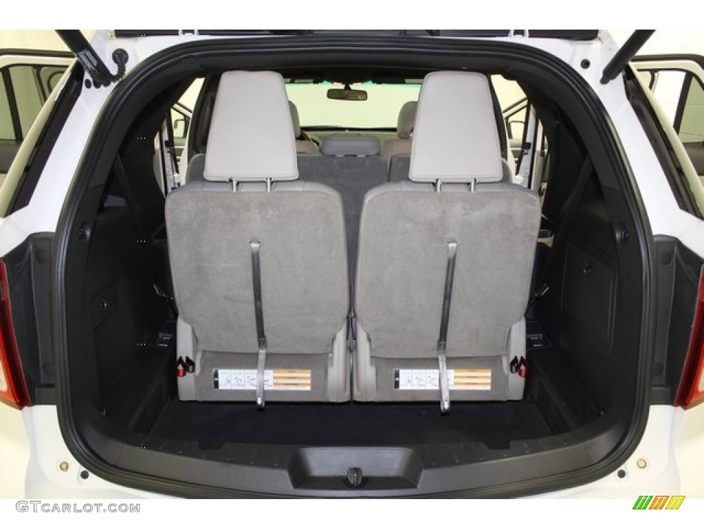 2012 Explorer XLT 4WD - White Platinum Tri-Coat / Medium Light Stone photo #11