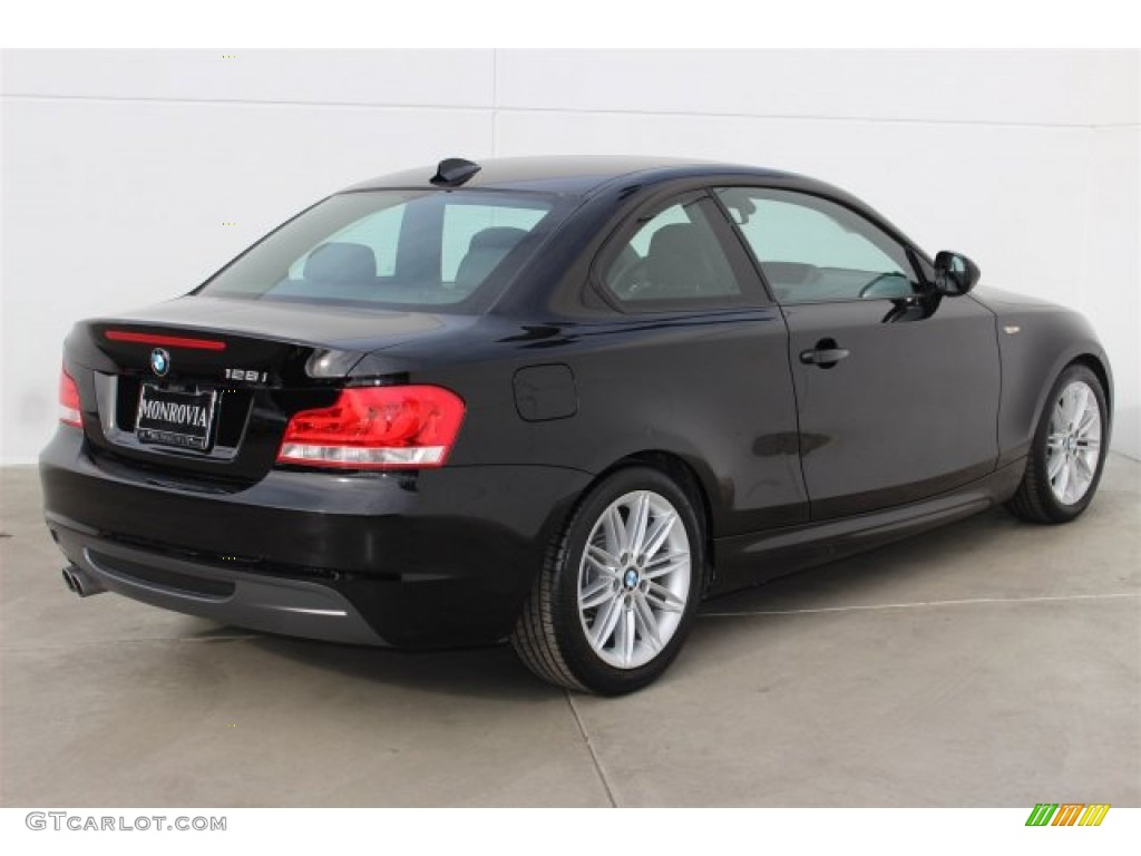 2013 1 Series 128i Coupe - Jet Black / Black photo #4