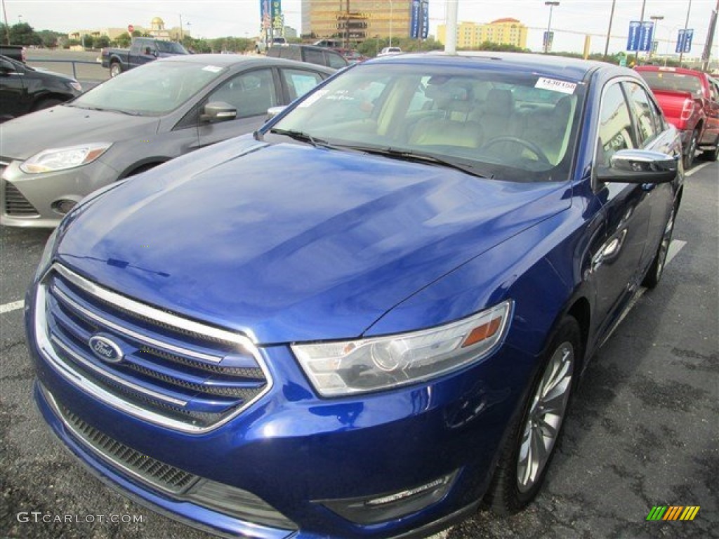 2014 Taurus Limited - Deep Impact Blue / Dune photo #2