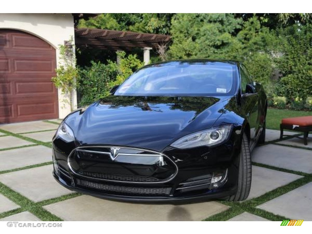 2014 Model S  - Black Solid / Grey photo #1