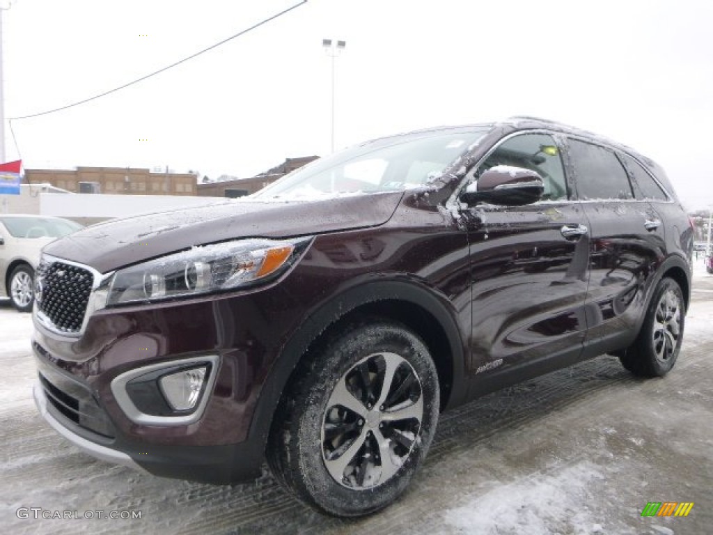 Dark Cherry 2016 Kia Sorento EX V6 AWD Exterior Photo #101061324