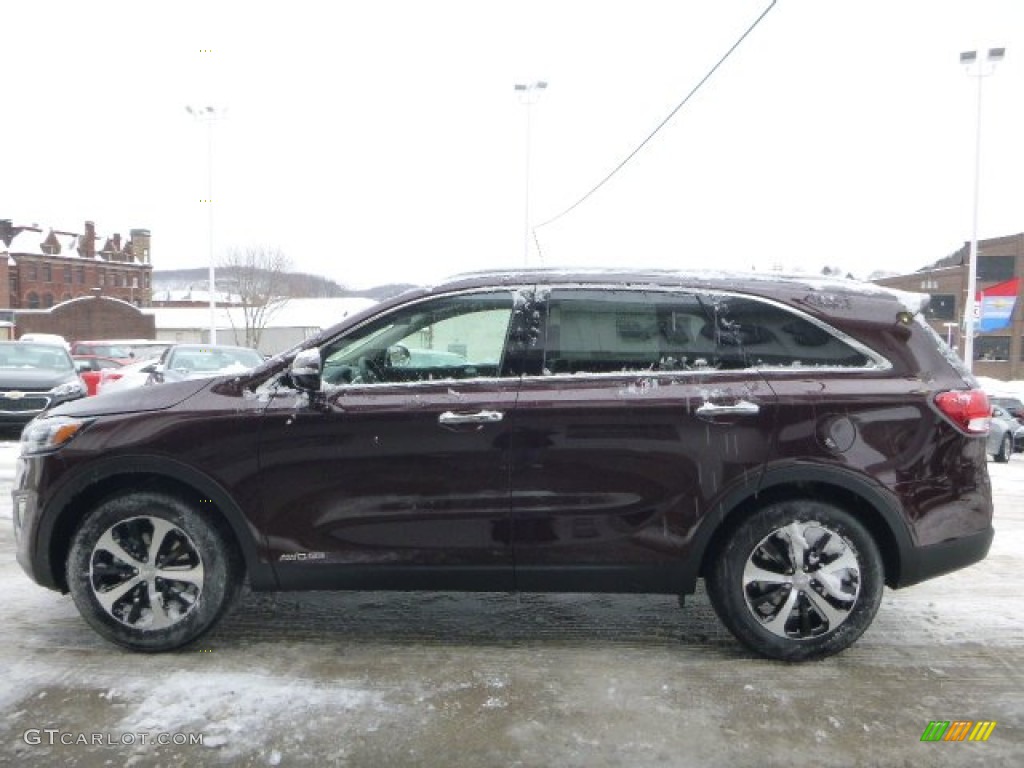 Dark Cherry 2016 Kia Sorento EX V6 AWD Exterior Photo #101061339