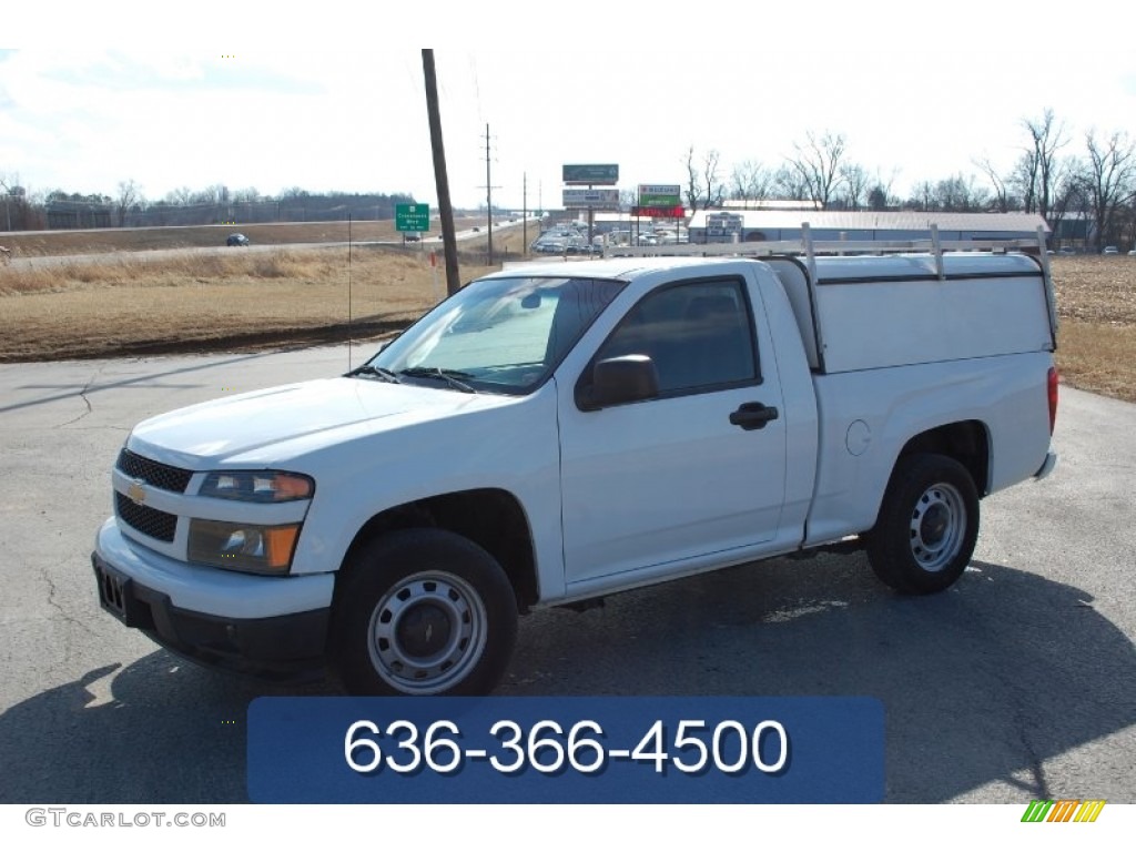 2011 Colorado Work Truck Regular Cab - Summit White / Medium Pewter photo #1