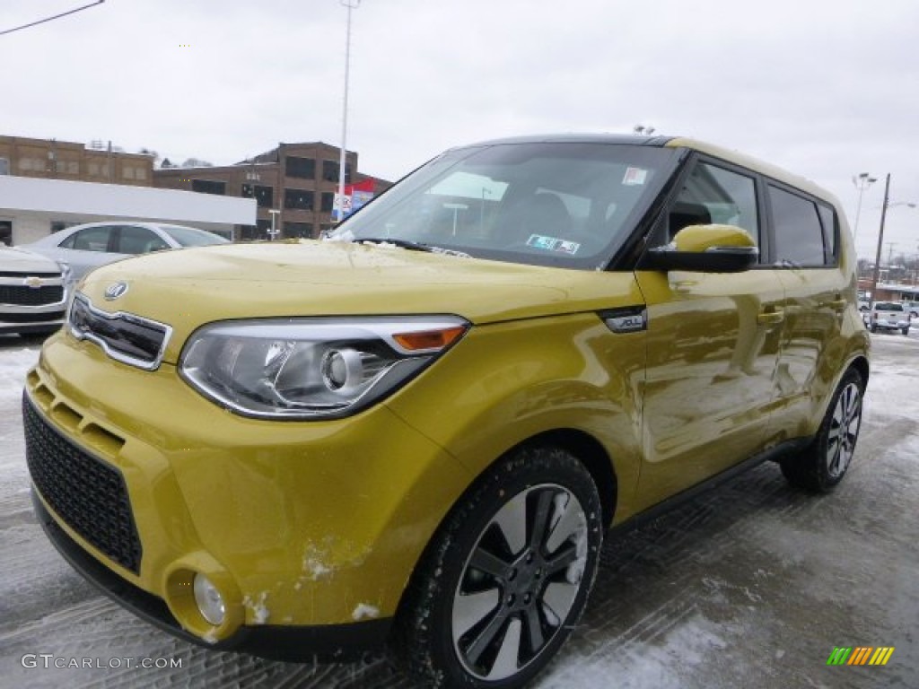 Solar Yellow 2015 Kia Soul ! Exterior Photo #101063529