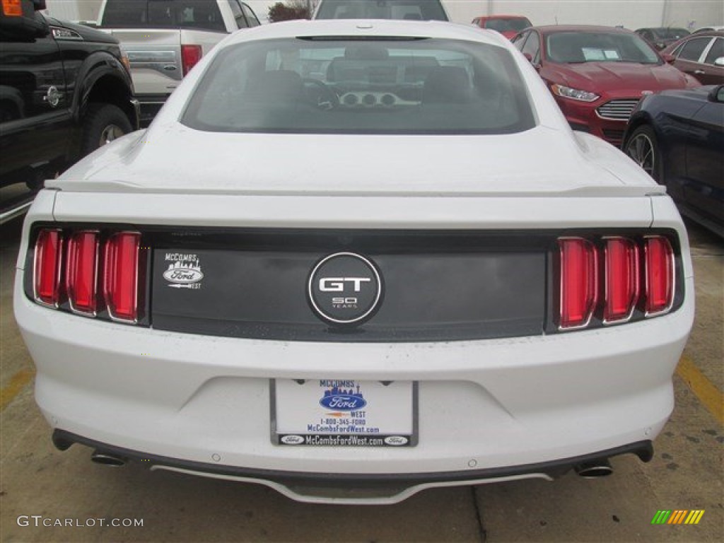 2015 Mustang GT Premium Coupe - Oxford White / 50 Years Raven Black photo #20