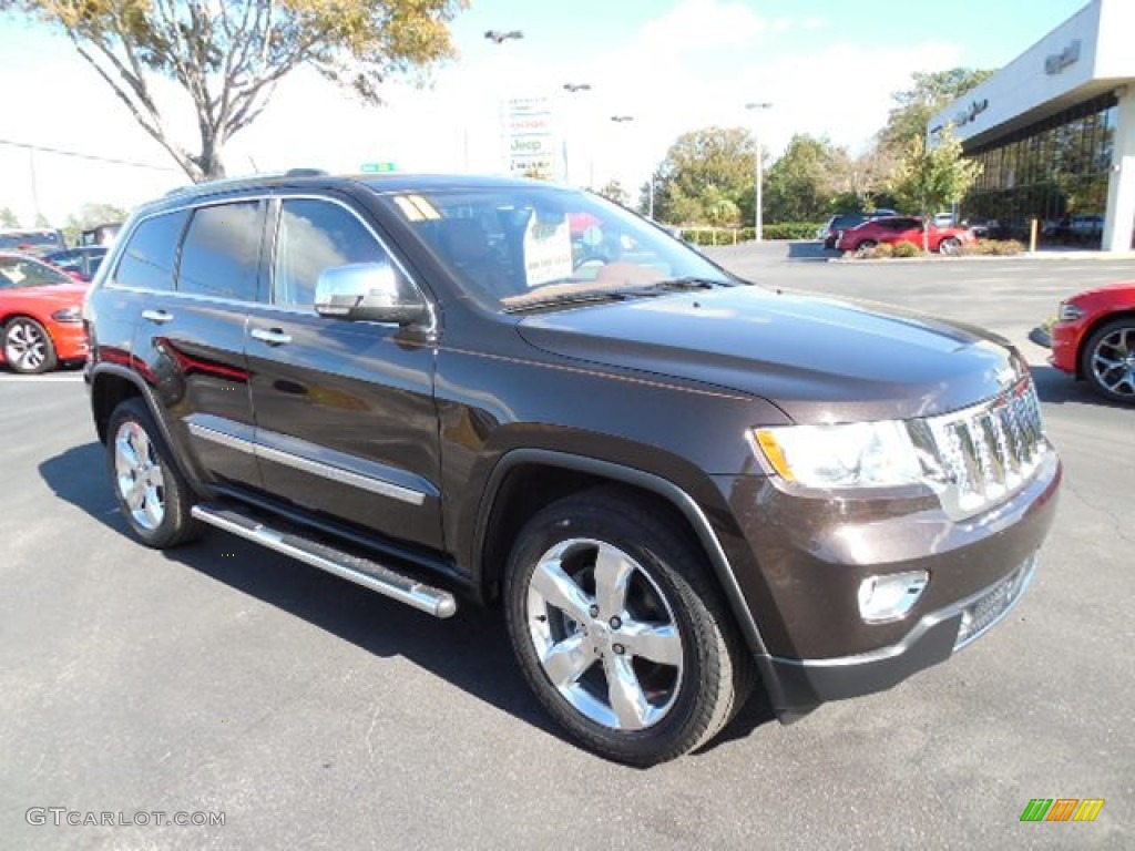 2011 Grand Cherokee Overland - Rugged Brown Pearl / New Saddle/Black photo #11
