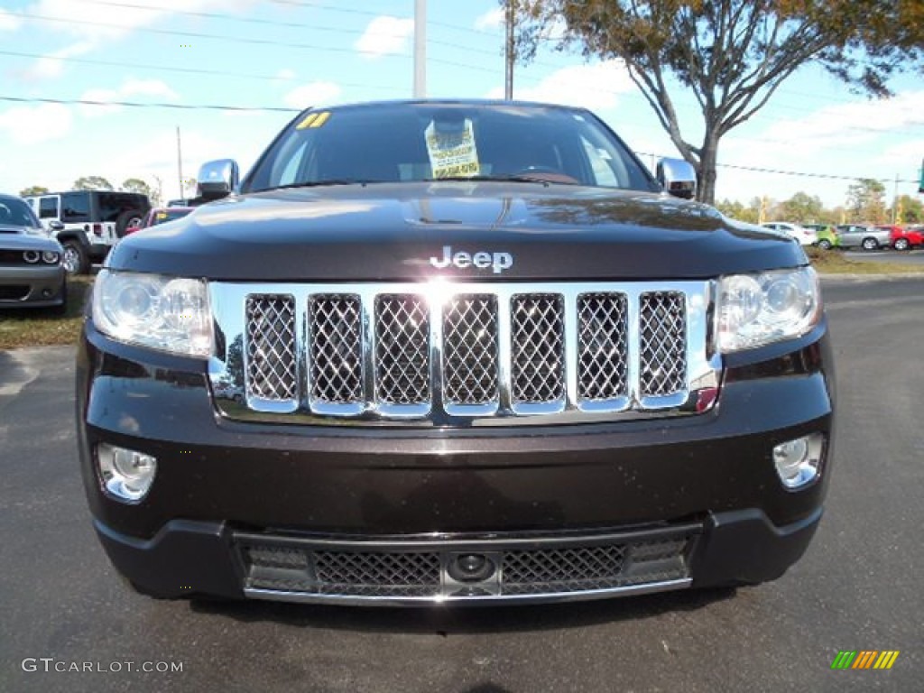 2011 Grand Cherokee Overland - Rugged Brown Pearl / New Saddle/Black photo #14
