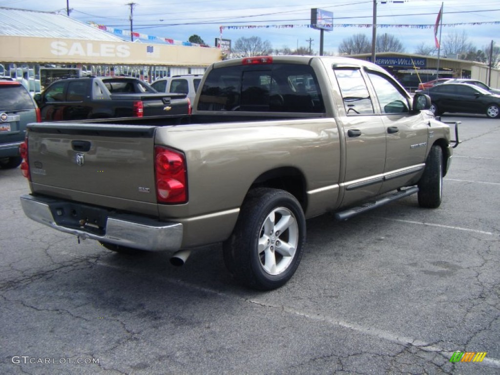 2007 Ram 1500 SLT Quad Cab - Light Khaki Metallic / Khaki Beige photo #5