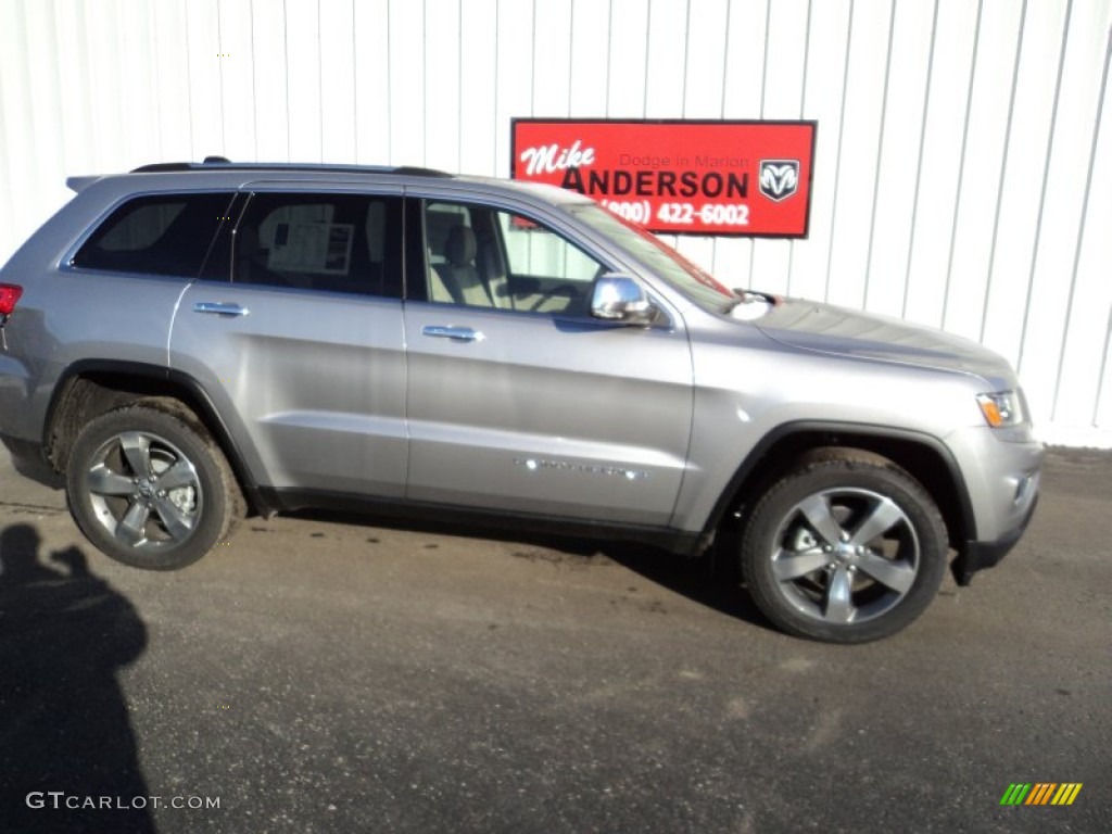 2015 Grand Cherokee Limited 4x4 - Billet Silver Metallic / Black/Light Frost Beige photo #2