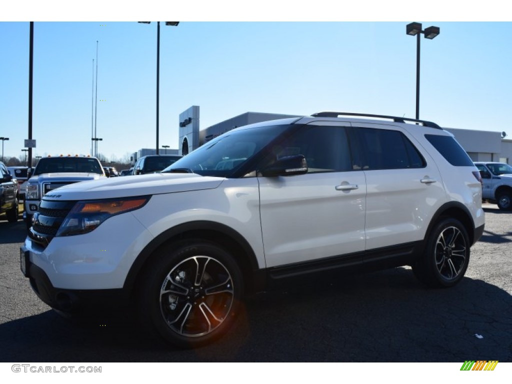 2015 Explorer Sport 4WD - White Platinum / Sport Charcoal Black photo #3