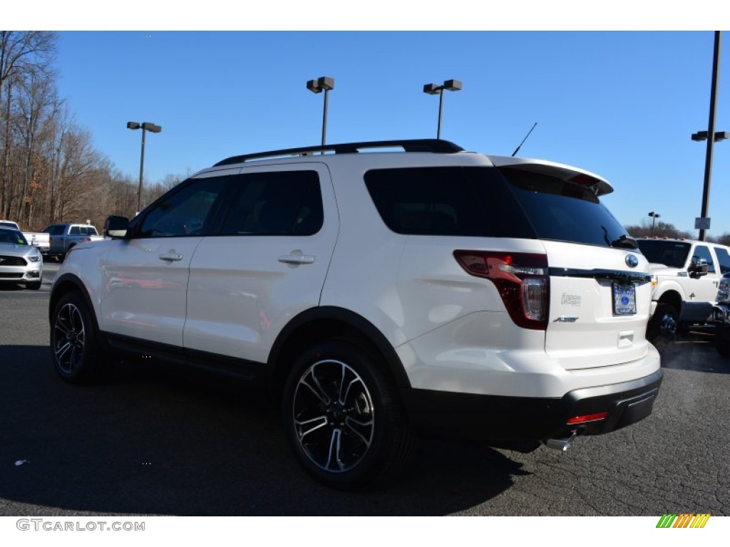 2015 Explorer Sport 4WD - White Platinum / Sport Charcoal Black photo #28