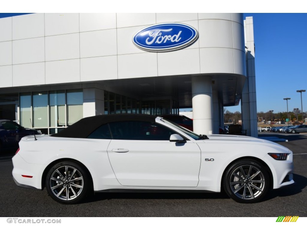 2015 Mustang GT Premium Convertible - Oxford White / Ebony photo #2