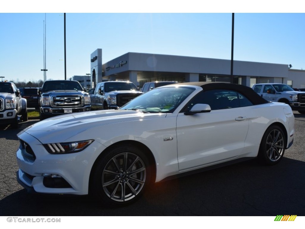 2015 Mustang GT Premium Convertible - Oxford White / Ebony photo #3