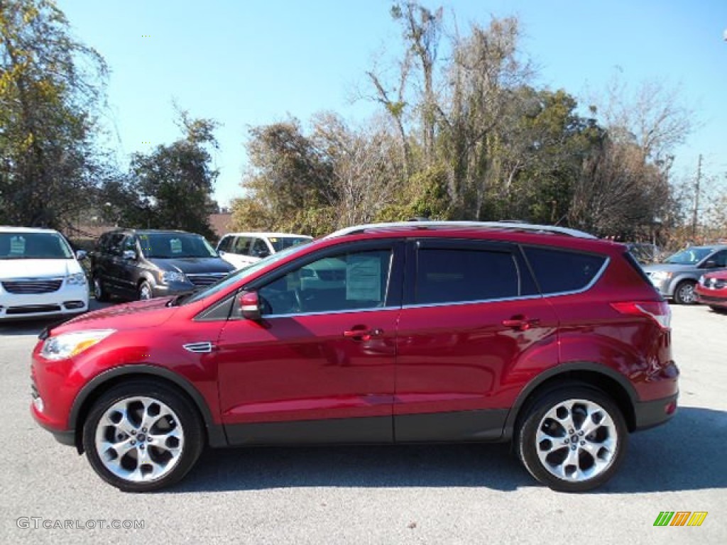 2013 Escape Titanium 2.0L EcoBoost - Ruby Red Metallic / Charcoal Black photo #2