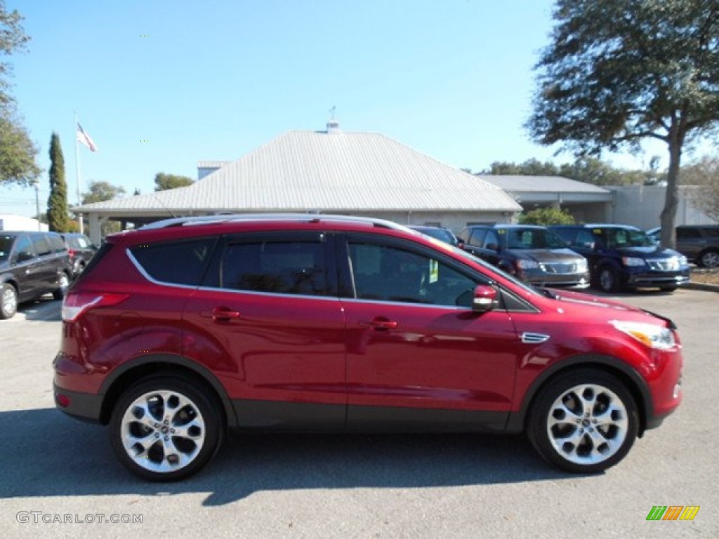 2013 Escape Titanium 2.0L EcoBoost - Ruby Red Metallic / Charcoal Black photo #10