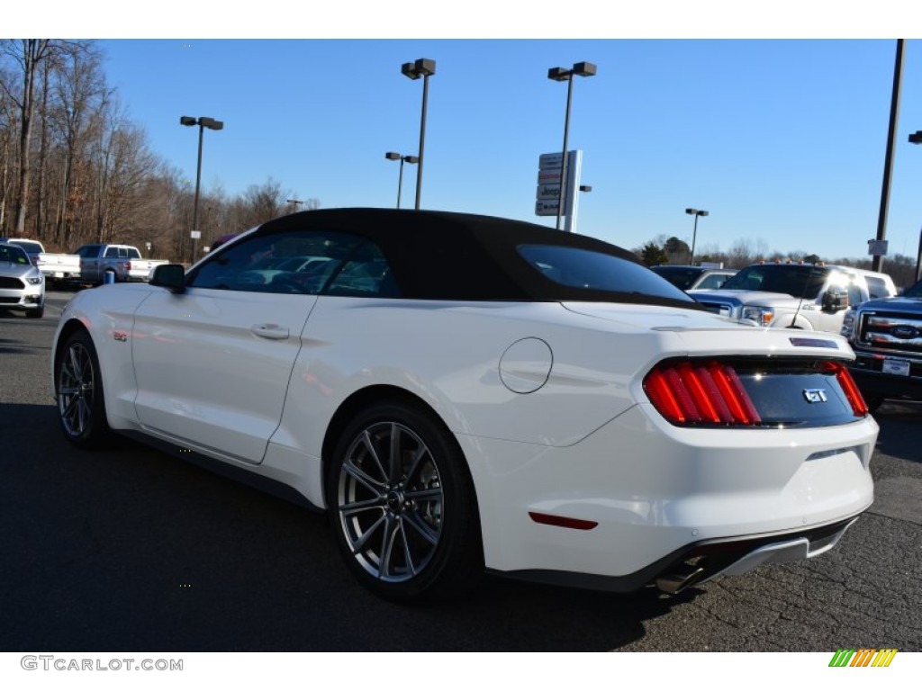 2015 Mustang GT Premium Convertible - Oxford White / Ebony photo #22